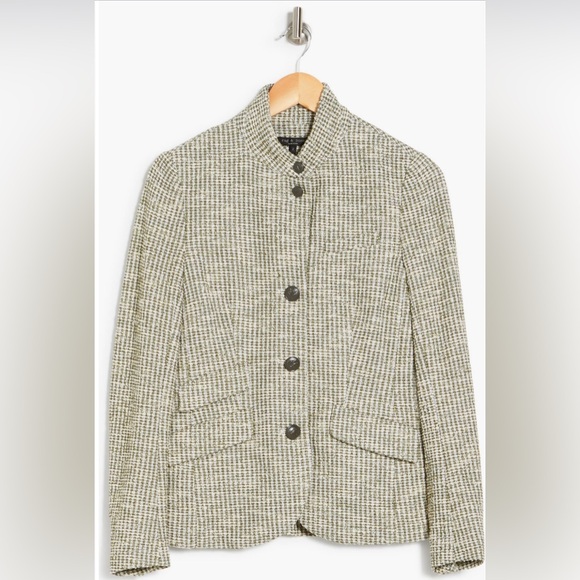 rag & bone Green Tweed Jacket - Picture 4 of 7